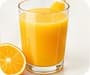 A glass of orange juice