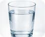 A glass of water